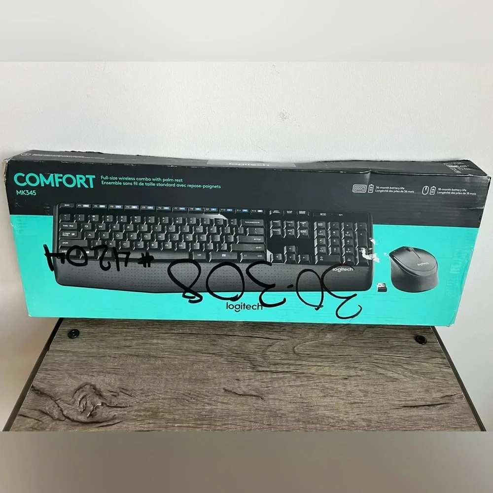 Logitech MK345 Black Keyboard and Mouse Combo COMFORT